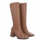 Damen High-Heel Stiefel - khaki