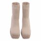 Damen High-Heel Stiefeletten - beige