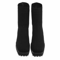 Damen High-Heel Stiefeletten - black