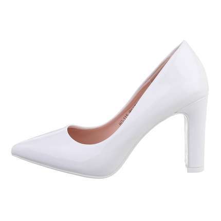 Damen High-Heel Pumps - white Gr. 40