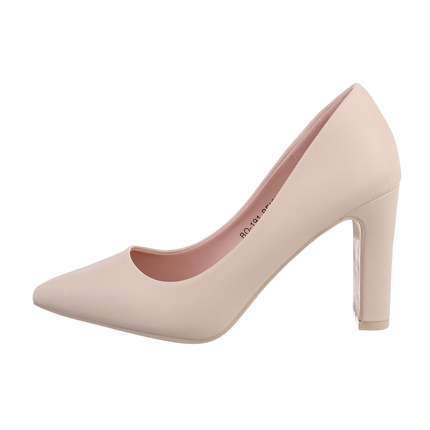 Damen High-Heel Pumps - beige Gr. 39