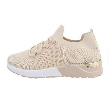 Damen Low-Sneakers - beige