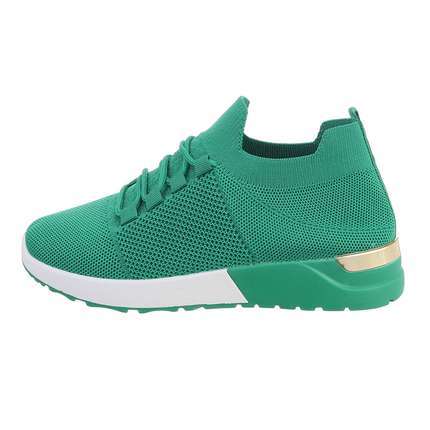 Damen Low-Sneakers - green - 12 Paar