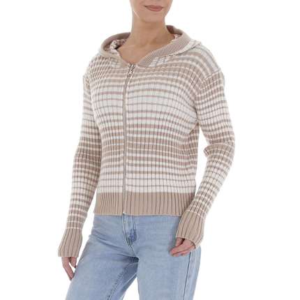 Damen Strickpullover von White ICY Gr. One Size - beige