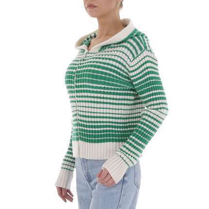 Damen Strickpullover von White ICY Gr. One Size - green