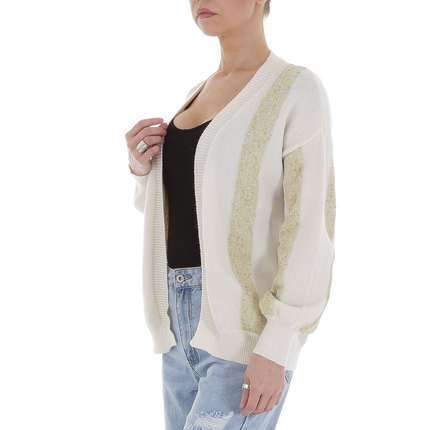 Damen Strickjacke von White ICY Gr. One Size - cream