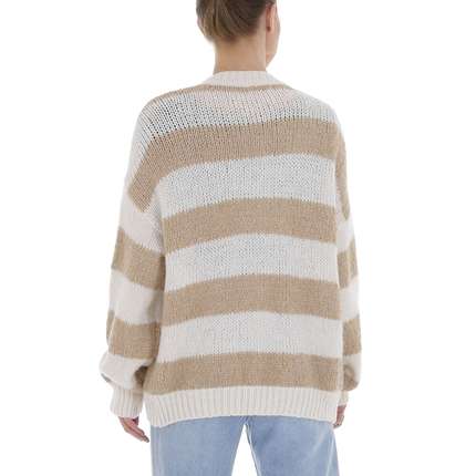 Damen Strickjacke von White ICY Gr. One Size - beige
