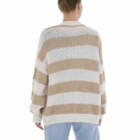 Damen Strickjacke von White ICY Gr. One Size - beige