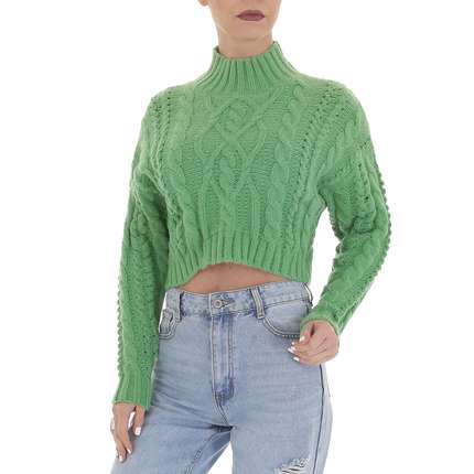 Damen Strickpullover von White ICY Gr. One Size - applegreen