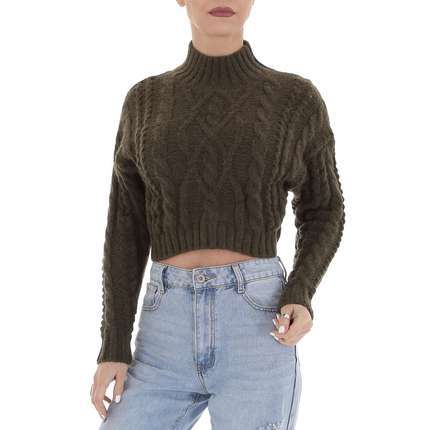 Damen Strickpullover von White ICY Gr. One Size - green