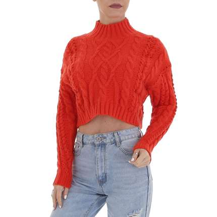 Damen Strickpullover von White ICY Gr. One Size - orange