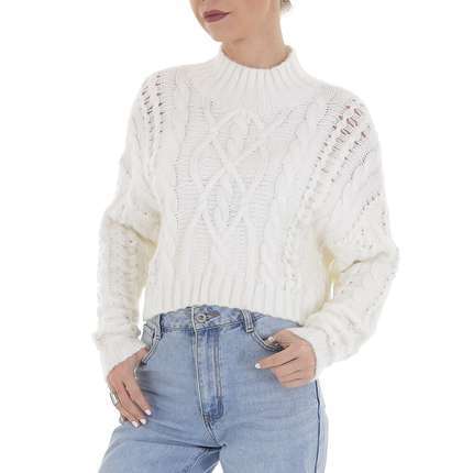 Damen Strickpullover von White ICY Gr. One Size - white