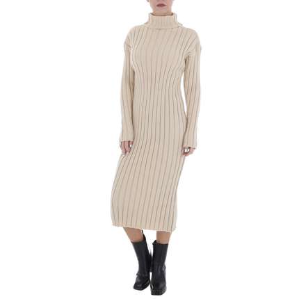 Damen Stretchkleid von White ICY Gr. One Size - beige