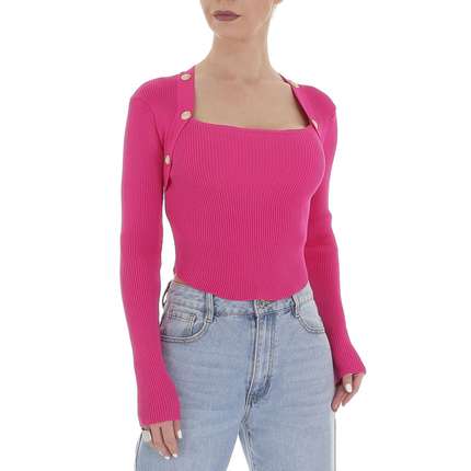 Damen Strickpullover von White ICY - fuschia