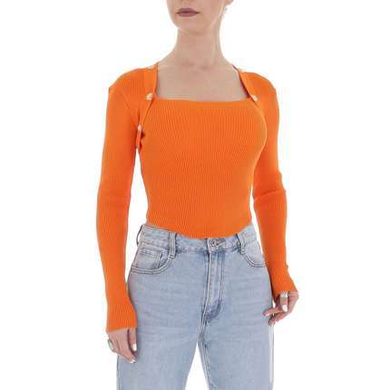Damen Strickpullover von White ICY - orange