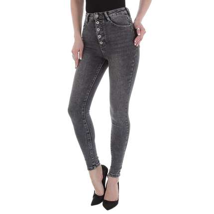 Damen High Waist Jeans von Laulia - grey