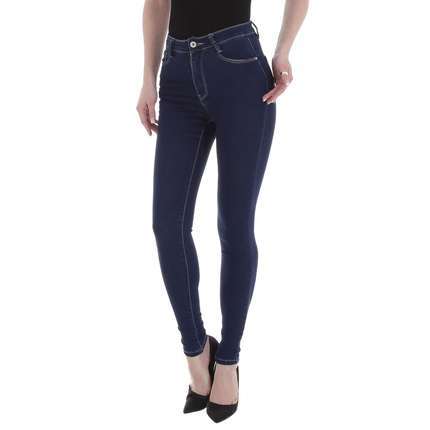 Damen High Waist Jeans von Laulia - blue