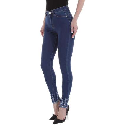 Damen High Waist Jeans von Laulia - blue