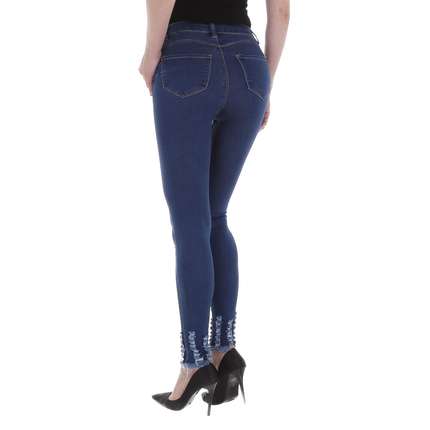 Damen High Waist Jeans von Laulia - blue