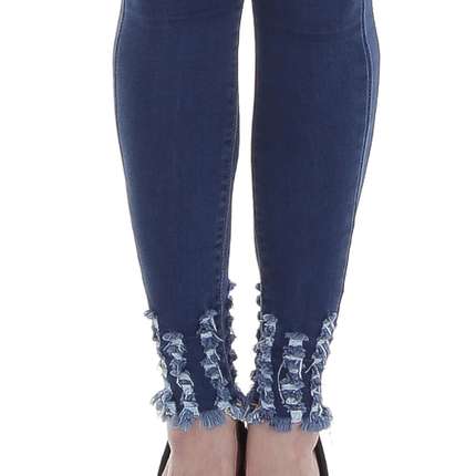 Damen High Waist Jeans von Laulia - blue