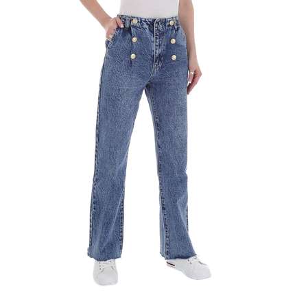 Damen High Waist Jeans von Laulia - blue