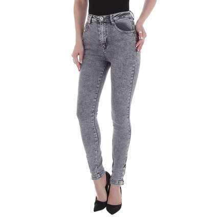 Damen High Waist Jeans von Laulia - L.grey