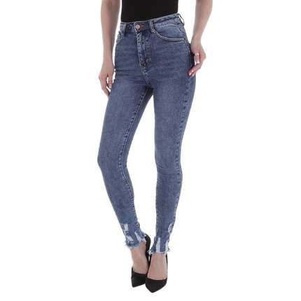 Damen High Waist Jeans von Laulia - blue