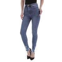 Damen High Waist Jeans von Laulia - blue