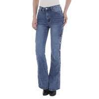 Damen Bootcut Jeans von Laulia - blue