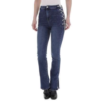 Damen Bootcut Jeans von Laulia - blue