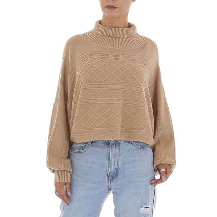 Damen Strickpullover von GLO STORY - beige