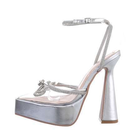 Damen Sandaletten - silver Gr. 39
