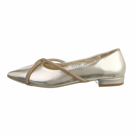Damen Klassische Pumps - gold - 12 Paar