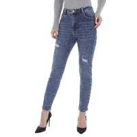 Damen High Waist Jeans von Laulia - blue