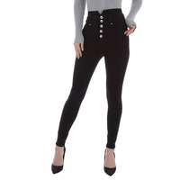 Damen High Waist Jeans von Laulia - black