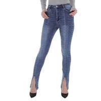 Damen High Waist Jeans von Laulia - blue