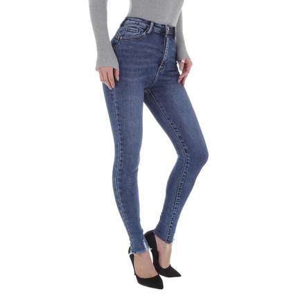 Damen High Waist Jeans von Laulia - blue