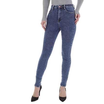 Damen High Waist Jeans von Laulia - blue