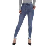 Damen High Waist Jeans von Laulia - blue
