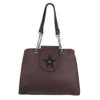 Damen Schultertasche - coffee