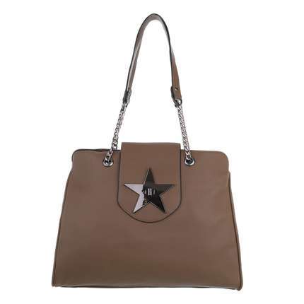 Damen Schultertasche - taupe