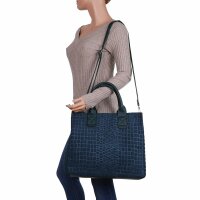 Damen Schultertasche - blue
