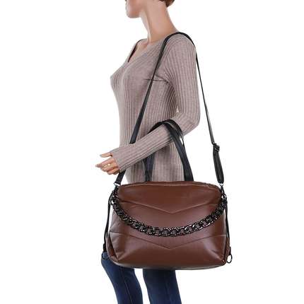 Damen Schultertasche - brown