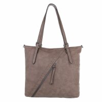 Damen Schultertasche - taupe