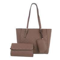 Damen Schultertasche - taupe