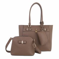 Damen Schultertasche - taupe