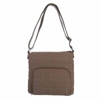 Damen Schultertasche - taupe