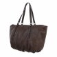 Damen Schultertasche - coffee