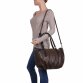 Damen Schultertasche - coffee