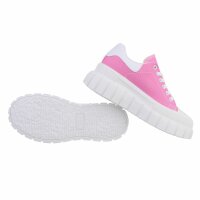 Damen Low-Sneakers - fushia
